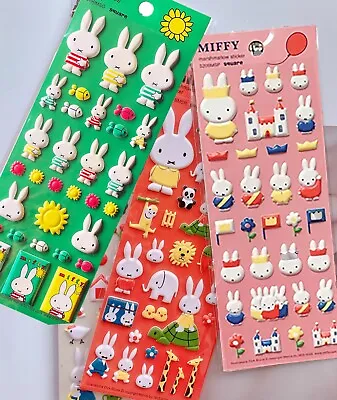 Fun Raised Squishy Miffy Stickers PVC Stickers Kawaii Scrapbooking DIY  Gift • £2.99