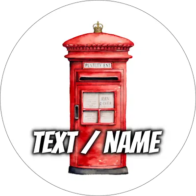 London Mailbox Cake Pad Party Decoration Personalized Name Birthday Post • £7.71