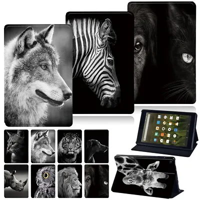 £7.96 • Buy Animal Leather Tablet Stand Cover Case For Amazon Fire 7/HD 8/8 Plus/10/10 Plus