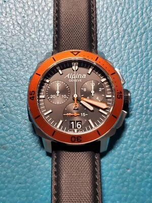 $480 • Buy Alpina 1883 Geneve AL372X4V6 Seastrong Diver 300 Chronograph BigDate Gents Watch