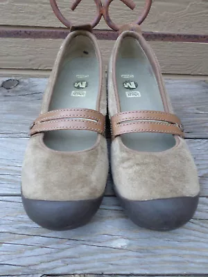 Merrell Plaza Bandeau Brown Suede Leather Mary Jane Shoes Women's 8.5  Eur 39 • $25.46