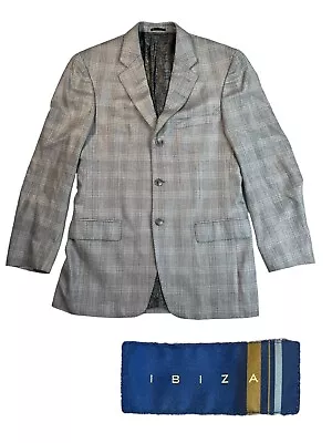Ibiza Blazer Mens Relaxed Fit 40L Sport Coat Jacket Bamboo Gray • $69.99