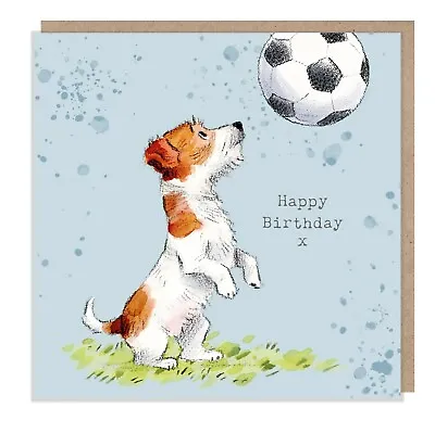 Birthday Card - Quality Greeting Card - Jack Russell Illustration - Blank Inside • £3.65