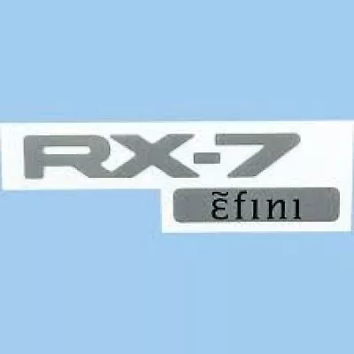 MAZDA  RX-7 RX7 FD3S Efini Silver Rear Emblem Decal Sticker F100-51-711C Genuine • $75.04