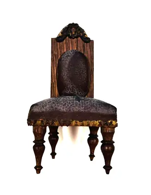 Dollhouse Miniature Carved Dining Chair Renaissance German? Schneegas? Vintage • $29.99