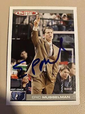 ERIC MUSSELMAN Signed  Card TIMBERWOLVES Autograph ARKANSAS RAZORBACKS • $25