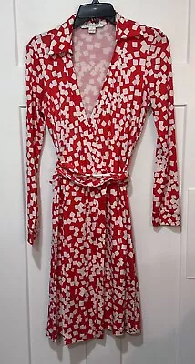 $39.99 • Buy Diane Von Furstenberg Wrap Dress / 100% Silk Size 6 (112)