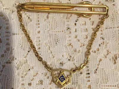 Vintage Masonic Chain Pendant Tie Bar • $14