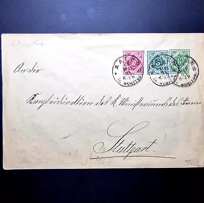 Germany 1877 - Bayern Cover - Used - 3 Stamps Letter • $25.97