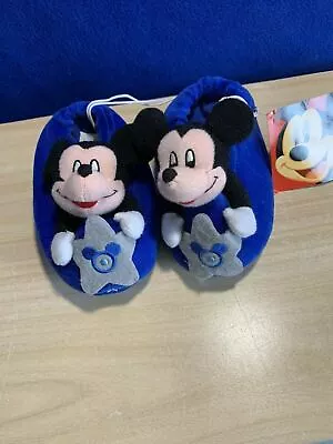 DISNEY Mickey Mouse Toddler INFANT Size 3 Slippers RARE POLICEMAN SHERIFF COP • $24.99