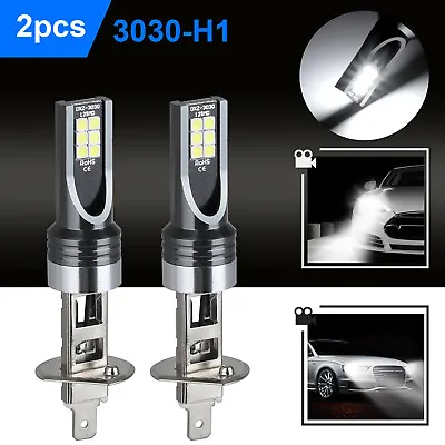 2x H1 LED Headlight Bulbs Conversion Kit High Low Beam 100W 6500K Super White • $9.48