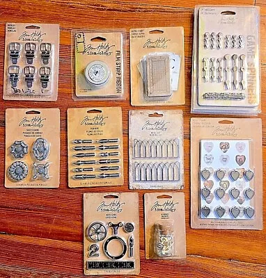 Tim Holtz Idea-ology Oddities: Wishbones Bubbles Knobs Rubs Santas & More! • $5