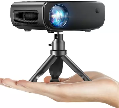 Portable Mini Projector With Tripod & Carry Bag Full HD 1080P Supported 200  • $99.69