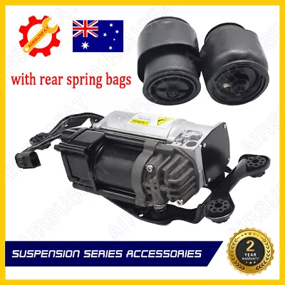 For BMW X5 F15 X6 F16 12-19 Air Suspension Compressor Pump + 2x Air Spring Bags • $395.89