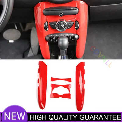 Central AC Button Control Panel Trim For Mini Cooper R55 R56 07-2013 Bright Red • $77.32