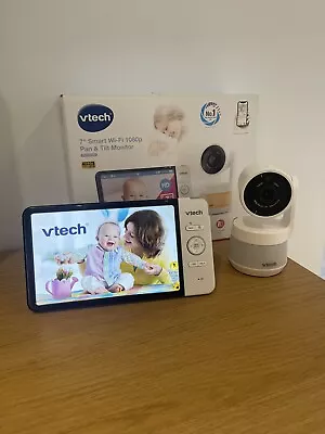 VTech RM7767HD Baby Monitor White Smart Wi-Fi 1080p Pan & Tilt Camera Complete • £110