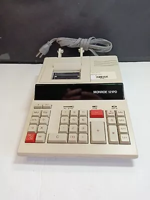 Monroe 121-PD Desktop Printing Calculator Adding Machine 12 Digit - Working • $19.95