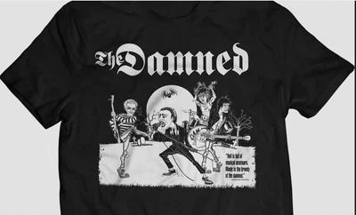 $17.09 • Buy The Damned Vintage Punk Rare 80s S Black Men All Size T-shirt K376