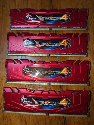 16GB G.Skill Ripjaws 4 DDR4 2666MHz PC4-21300 CL15 Quad Channel Kit (4x4GB) • $35