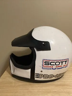 VTG 80’s Bell Pro-Line Free Flow ATV Motocross Helmet Youth Medium White • $45