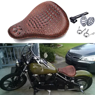 Motorcycle Alligator Solo Seat Spring For Kawasaki Vulcan 900 800 750 450 Bobber • $69.79