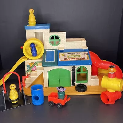 Vintage Fisher Price 1976 Play Family Sesame Street Clubhouse #937 - USED Cond • $84.99