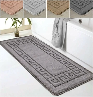 £9.99 • Buy Large Non Slip Bath Mat Pedestal Bathroom Rug Anti Mold Super Absorbent Washable
