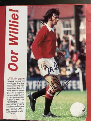 £9.99 • Buy Willie Morgan - Manchester Utd Signed Picture 