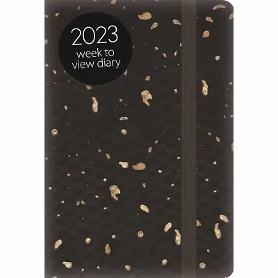 £4.98 • Buy Black Gold Dust A7 Diary 2023 - Art - Week To View