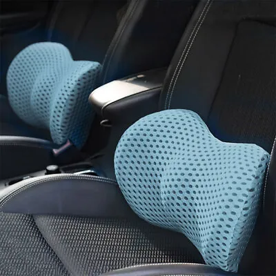 Memory Foam Lumbar Back Support Cushion Waist Pillow Office Home Car Chair Seat • £10.98