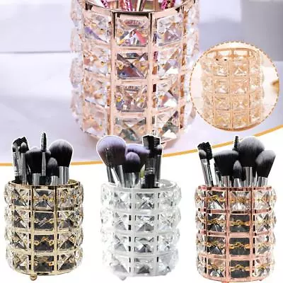 Crystal Jewels Diamonds Pencil Pot Crystal Brush Holder Makeup Brush Holde☃ • £7.07