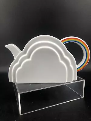 Rare Vintage 1978 Vandor San Francisco Porcelain Clouds & Rainbow Teapot Pride • $125