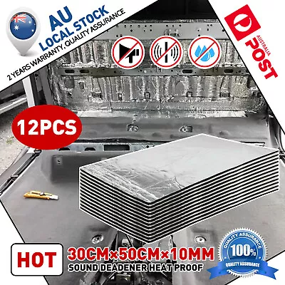 12PCSx50x30CM - Foam Sound Deadener Car Builder Dampening Vs  OZ Mat • $30.99
