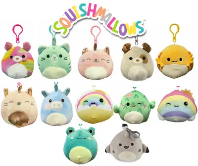 $17.95 • Buy 1x SQUISHMALLOWS Squishy 9cm 3.5  Plush Assorted You Choose Clip On Clip-on NEW