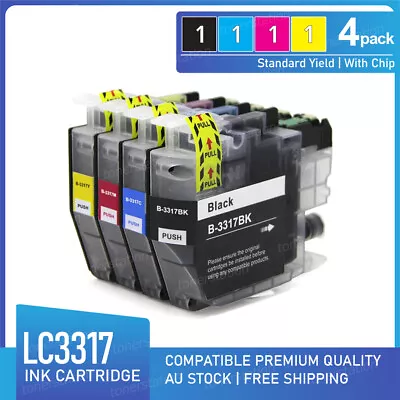 4 Ink Cartridges LC-3317 For Brother MFC-J6930DW MFC-J5730DW MFC-J6530DW • $17.70