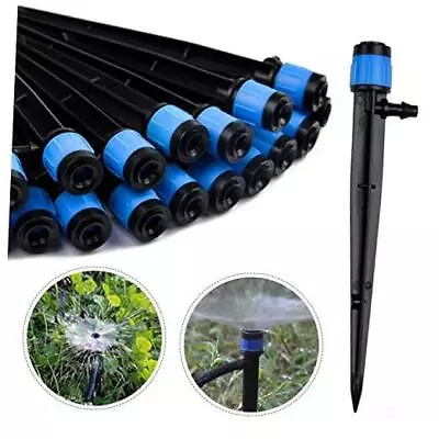  100PCS Irrigation Drippers Drip Emitters Micro Spray Adjustable 360 Blue • $35.05