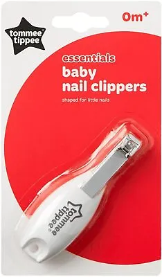 Tommee Tippee Essentials Baby Nail Clippers Rounded Edges And Moulded...  • £4.07