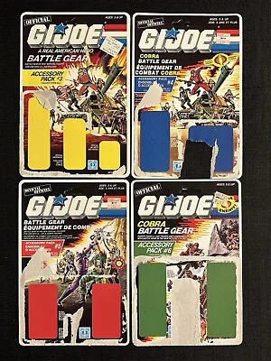 Lot Of 4 Vintage 1980’s G.I. Joe ARAH Accessory Pack File Cards #3 #4 #5 #6. • $30