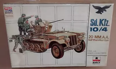 ESCI 1/35 Demag Sd.Kfz 10/4 Half-Track 20mm Anti-Aircraft Gun W/ Crew Model Kit • £27.95