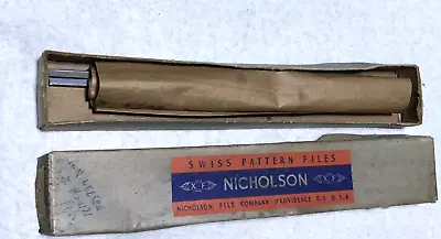 Lot Of 2 Nicholson X.F. Swiss Pattern 6  #0 Cut Round Straight Files USA NOS • $24