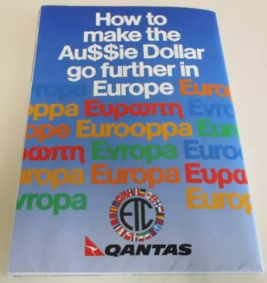 Qantas Airways - Information Poster - How To Make Aussie Dollar Go Further... • $9.75