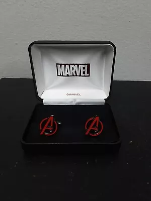 Marvel Avengers Age Of Ultron Avengers Logo Stainless Steel Cufflinks Cuff Links • $14.99