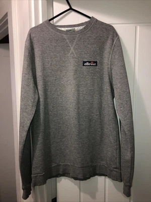 £6 • Buy Ellesse Grey Jumper Crew Neck Size Medium 