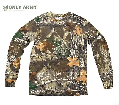 GB Oak Tree Camo Tshirt Long Sleeve Top Realtree ® Edge Camouflage Hunting Army • £13.99