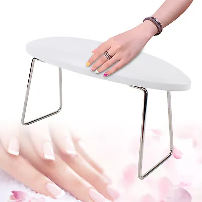 Nail Art Hand Pillow Leather Manicure Arm Rest Cushion White For Salon Home  • $9.50