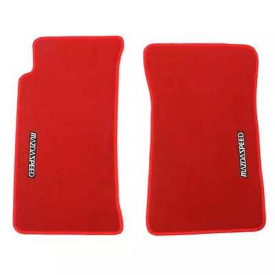 Fits 90-97 Mazda Miata MX-5 Red Nylon Floor Mats Carpet Front Non Slip W/ Emblem • $52.99