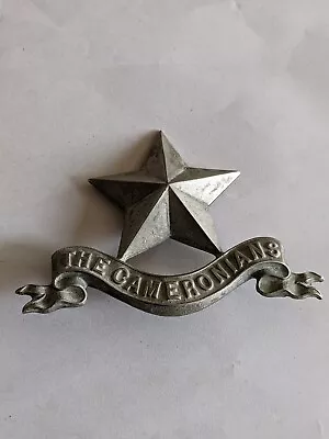 Military Cap Badge The Cameronians • £10