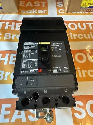 Square D HJA36020 3 Pole 20 Amp 600 Vac PowerPact Circuit Breaker NEW No Box • $379.99
