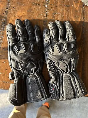 Men’s BILT Gauntlet Large Leather Motorcycle Gloves • $25