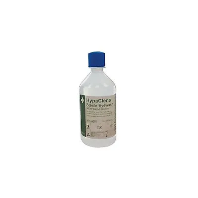 1 X Safety First Aid Hypaclens 500ml Sterile Eyewash Saline Solution Eye Cleaner • £6.24